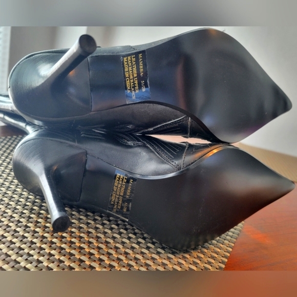 Steve Madden black leather boots 6s - Picture 6 of 7